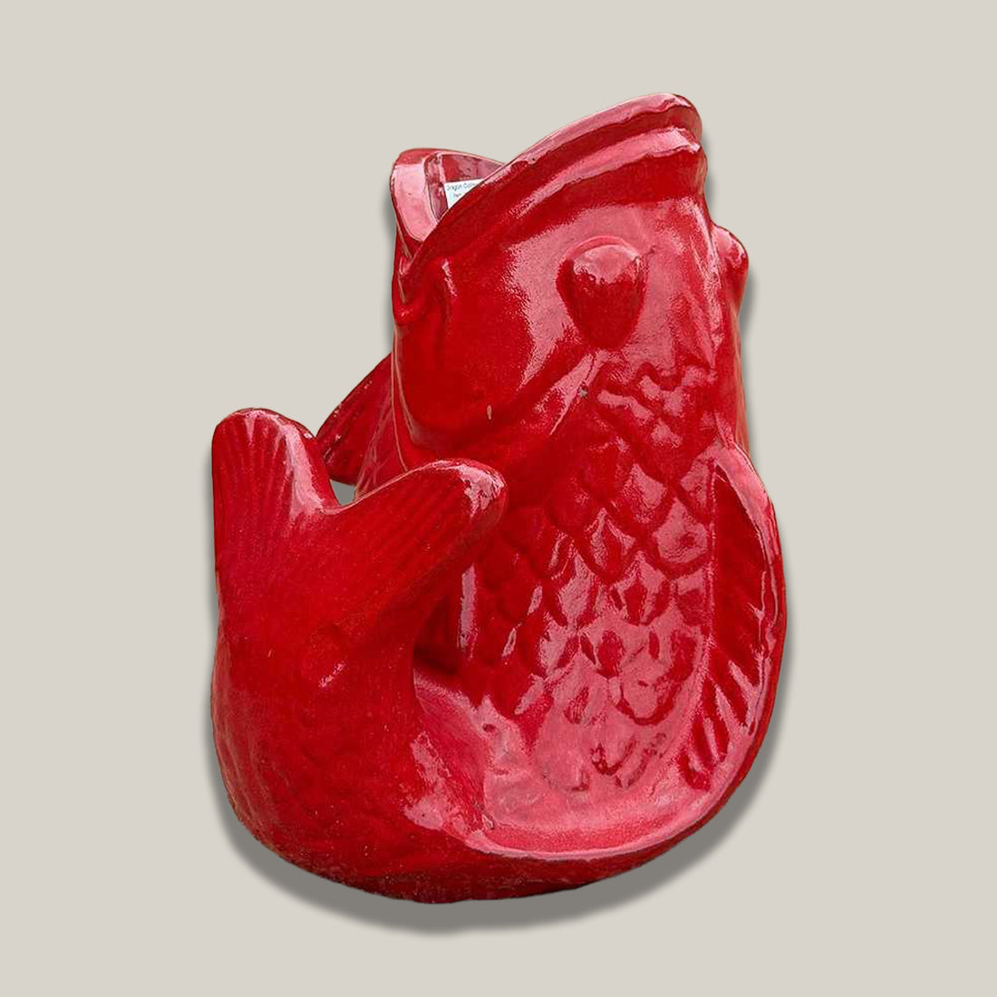 5130S27 -  Bright Red Ceramic Fish Accent