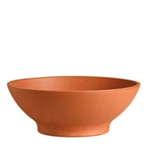 Terra cotta low bowl