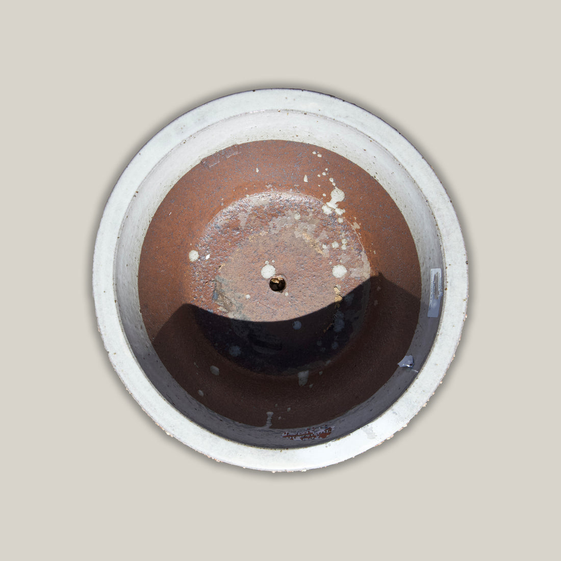 6028H25 - White Low Cone Pot