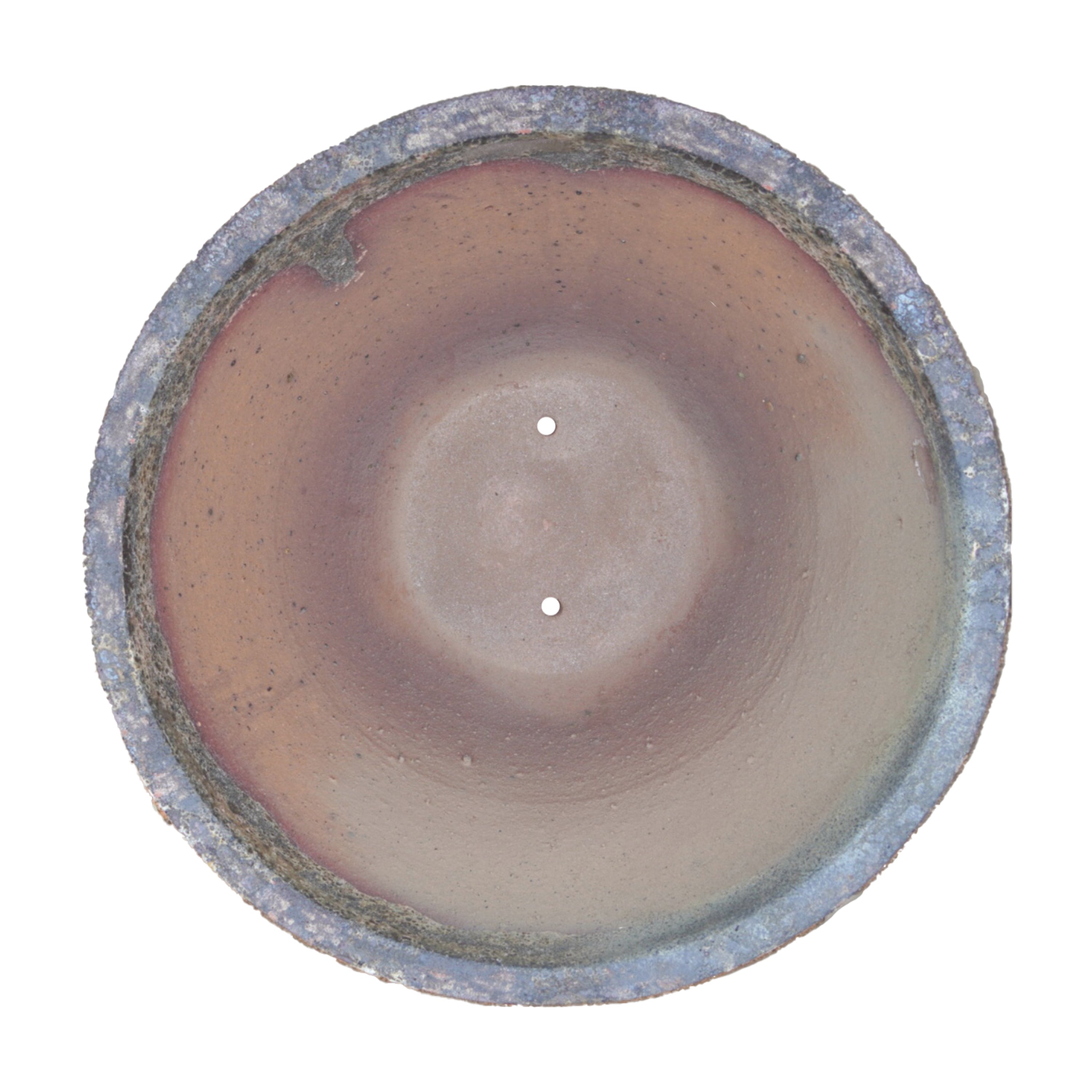 602R29FS - Relic Rust Rustic Low Cone Ceramic Planter  - FREE SHIPPING