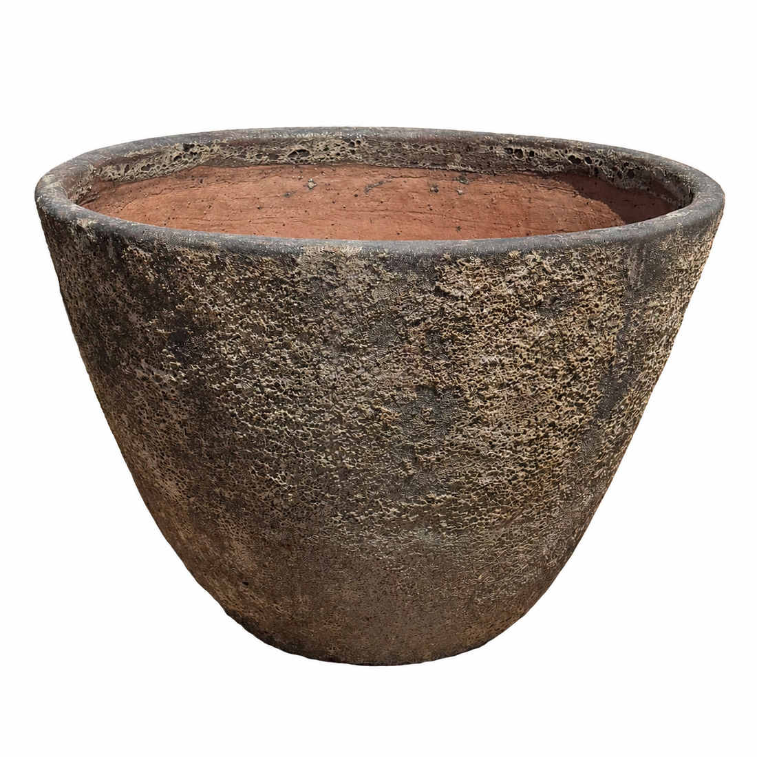 602R29 - Relic Rust Rustic Giant Cone Ceramic Planter
