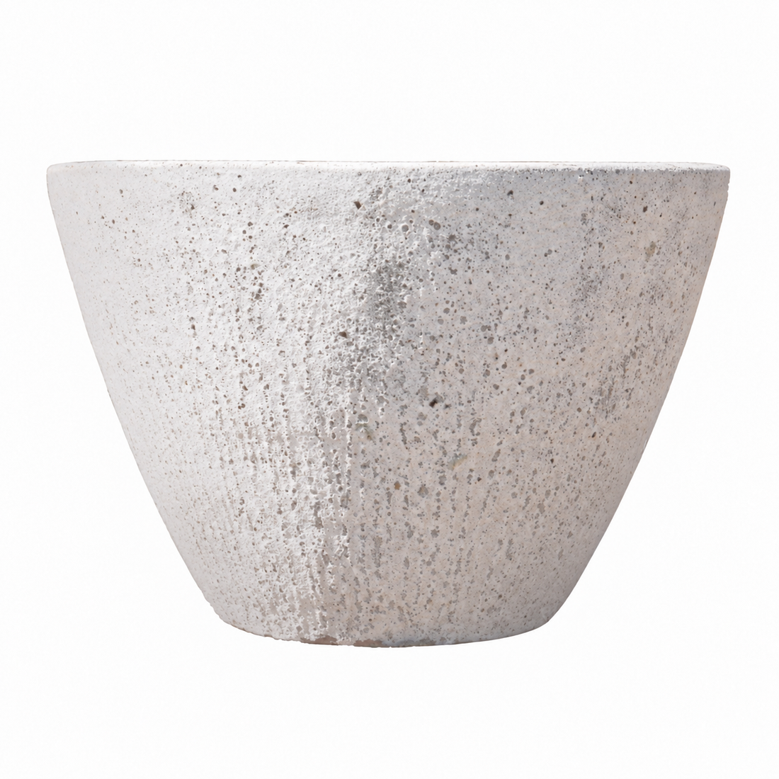 602R9 - Atlantis White Rustic Giant Cone Ceramic Planter