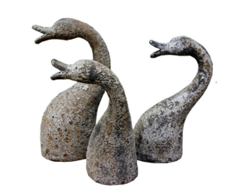 605R - Ceramic Goose with Bent Neck Accent - Price for Individual Piece