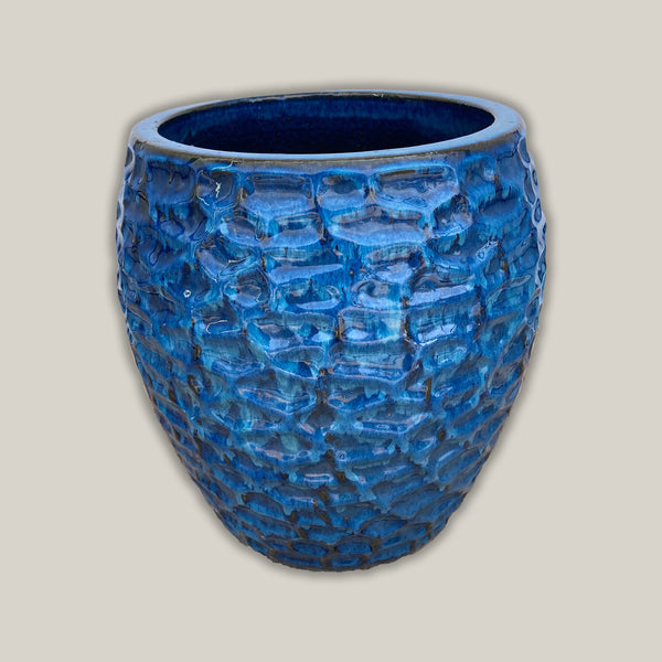 honeycomb planter pot Blue Honeycomb Planter
