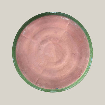 Round Green Avocado Ceramic Clay Pot Saucer – additional view