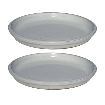 Round White Ceramic Plant Saucer Sizes