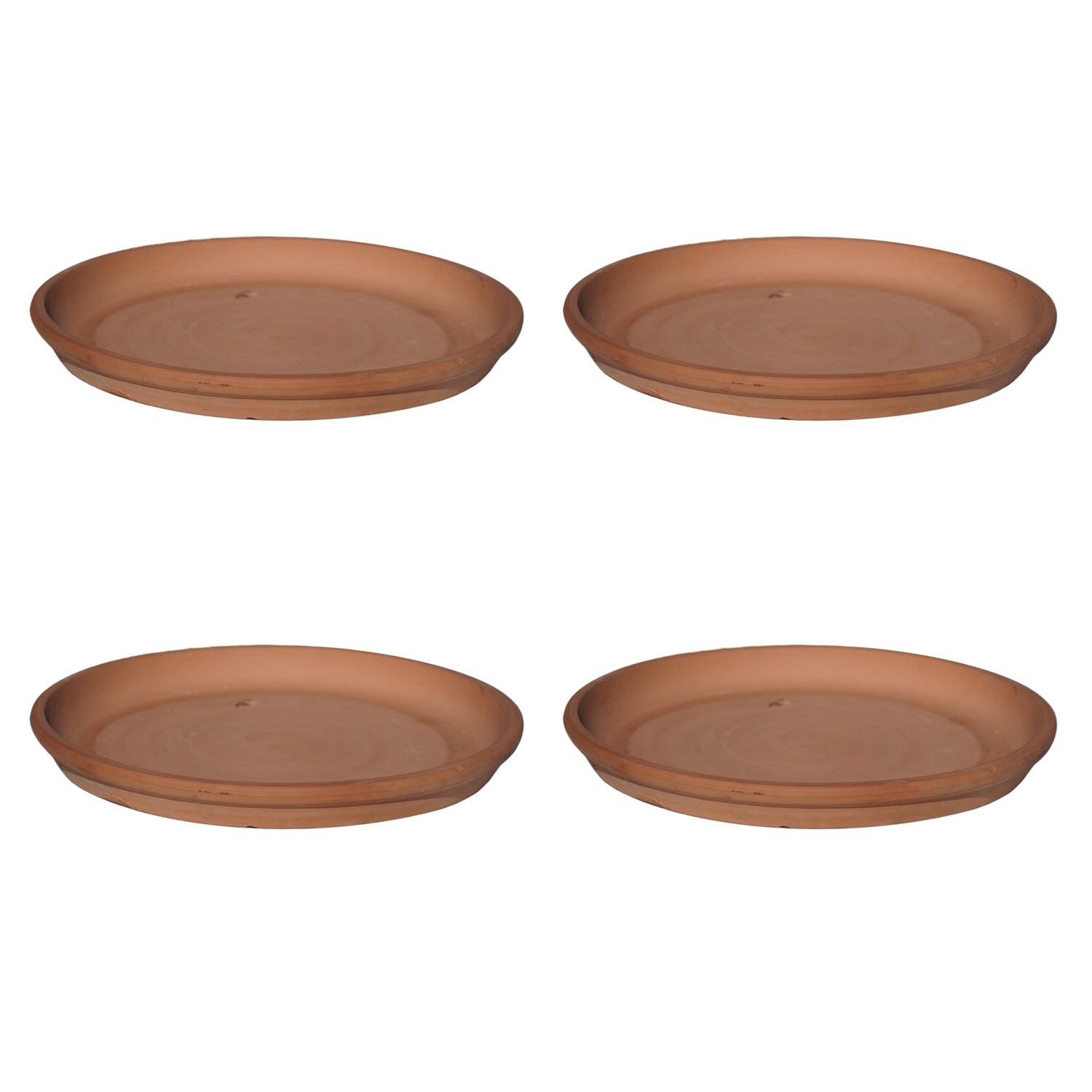 Round Unglazed Ceramic Plant Saucer