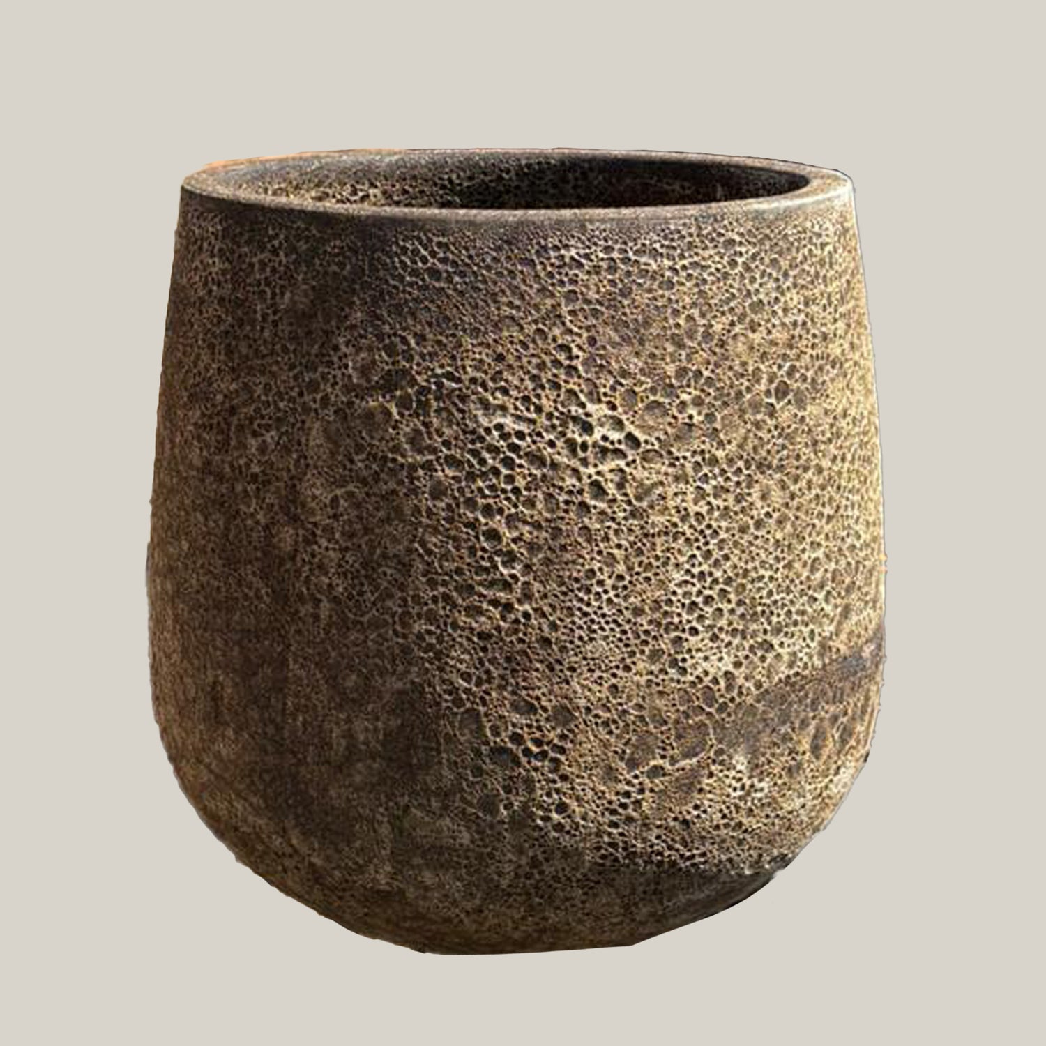 foam planter pots Foam Grey Curved Planter