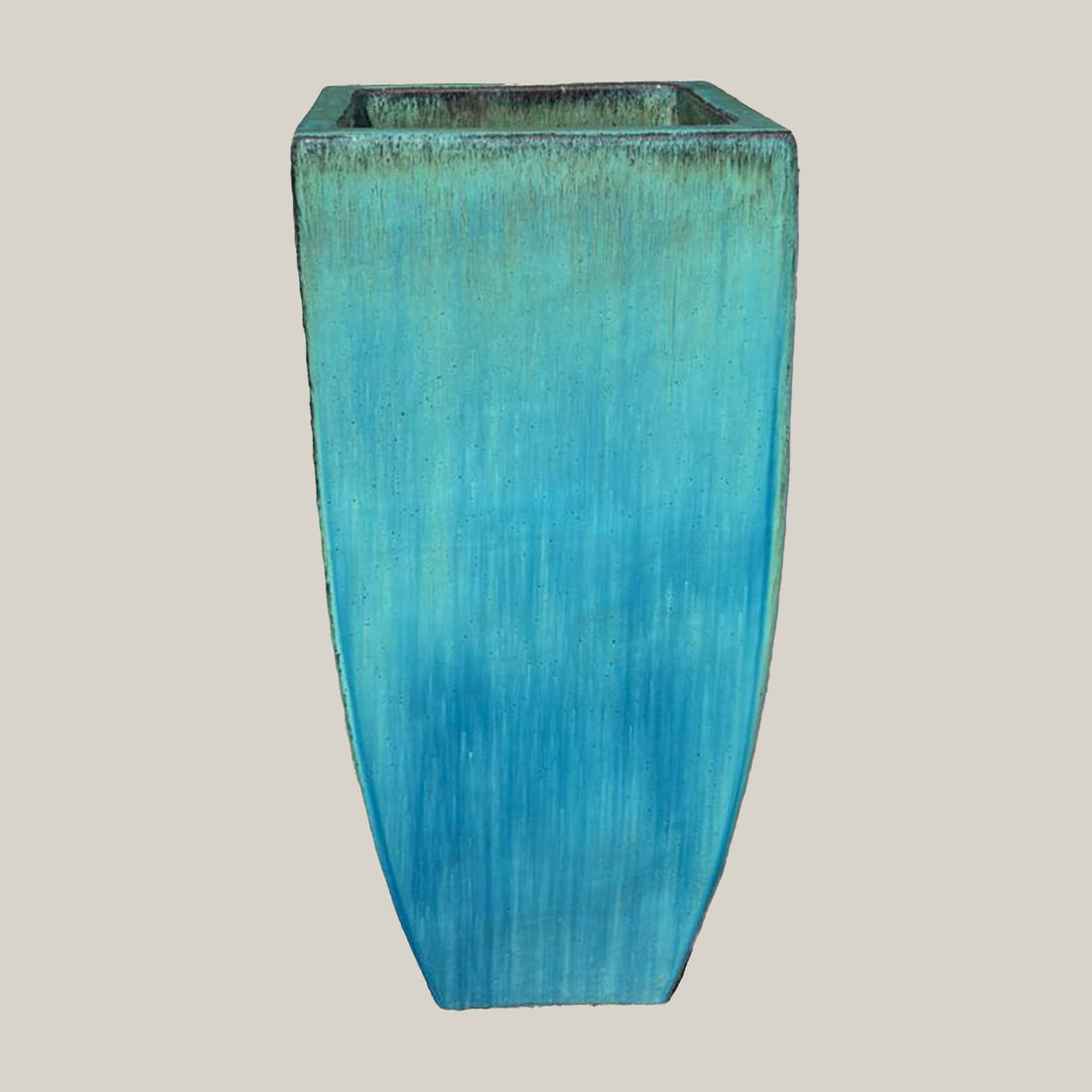 6137H82 - Falling Green Tall Tapered Square Planter
