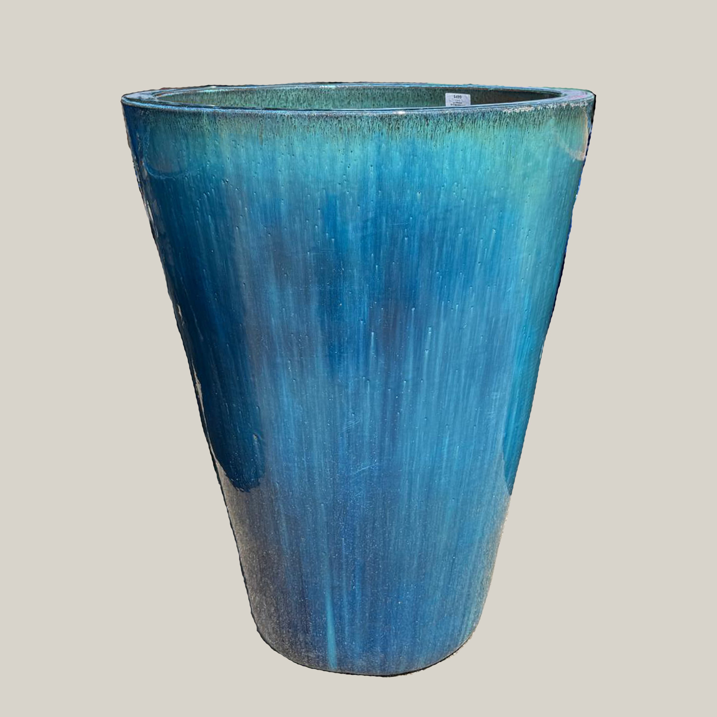 6139H82 - Falling Green Tall Conical Planter