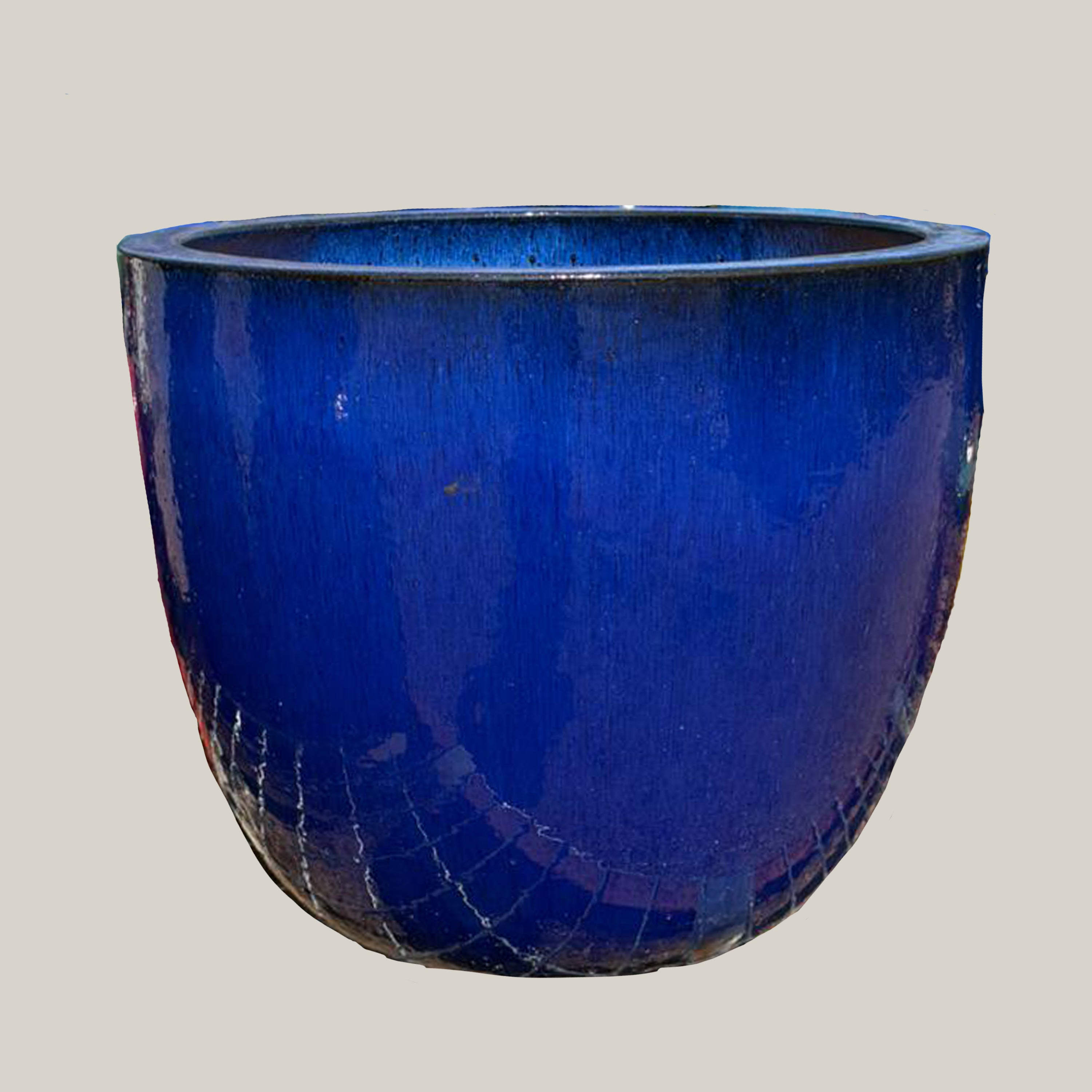 6142H47 - Blue Wide Bowl Planter