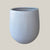 6P02T02 - Grey Rounded Fiberglass Planter