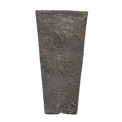 Front view of Rainforest Sand Dragon wedge planter highlighting the tapered wedge shape and textured artisan-glazed finish