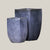 Grey Milan Rounded Edge Square Ceramic Pot