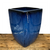 8107N8 - Blue Milan Rounded Edge Square Ceramic Pot