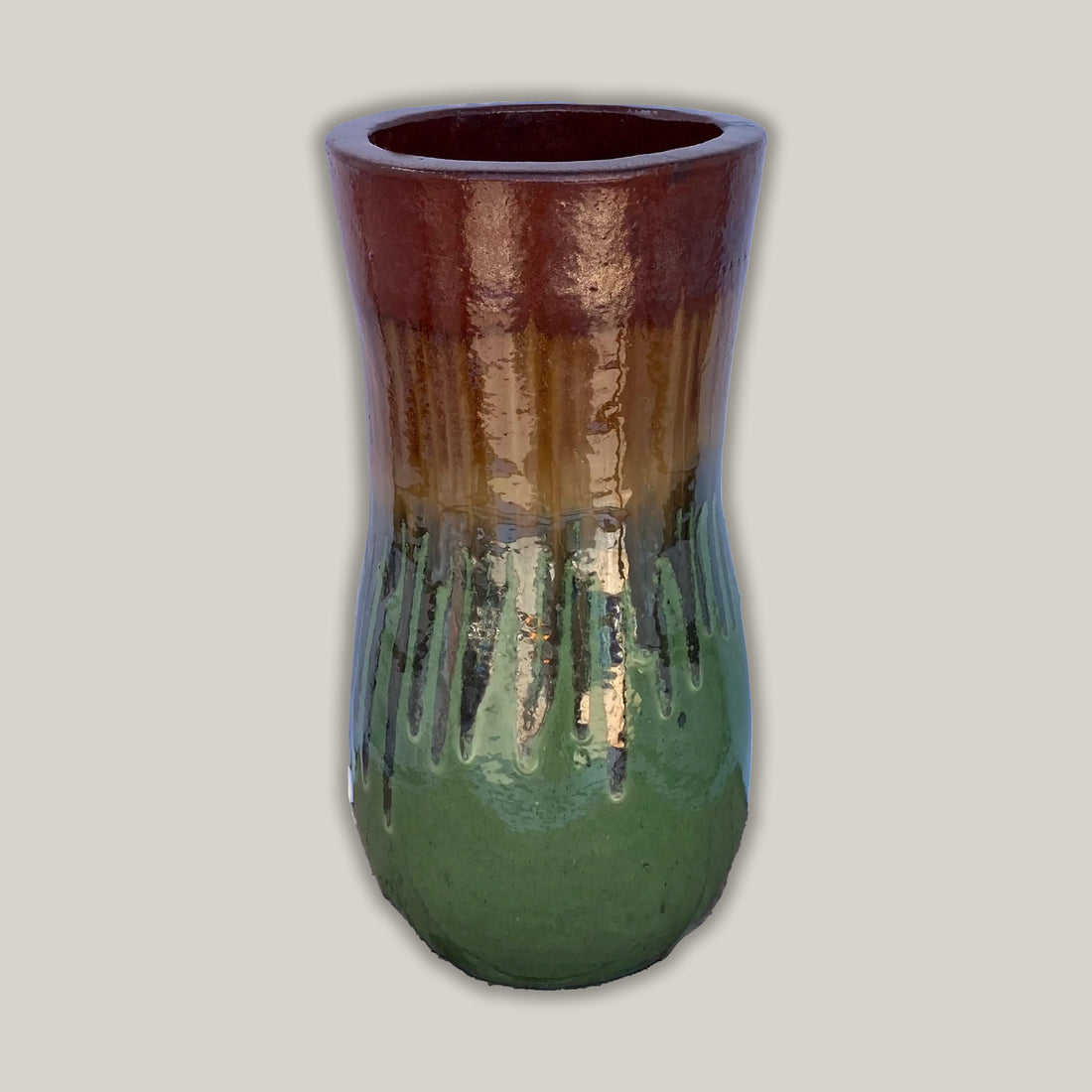 8206S2 - Honey Tri-Color Ceramic Peanut Planter