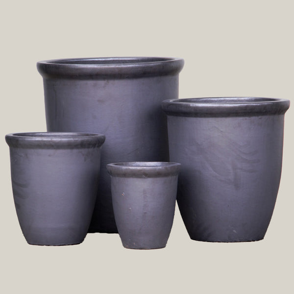 outdoor tall plant pots Campania Coin Pot Planter, Tall, Set of 4 - 8416-23904