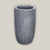 8423N14FS - Matte Black Vertical Lines Round Ceramic Planter - FREE SHIPPING