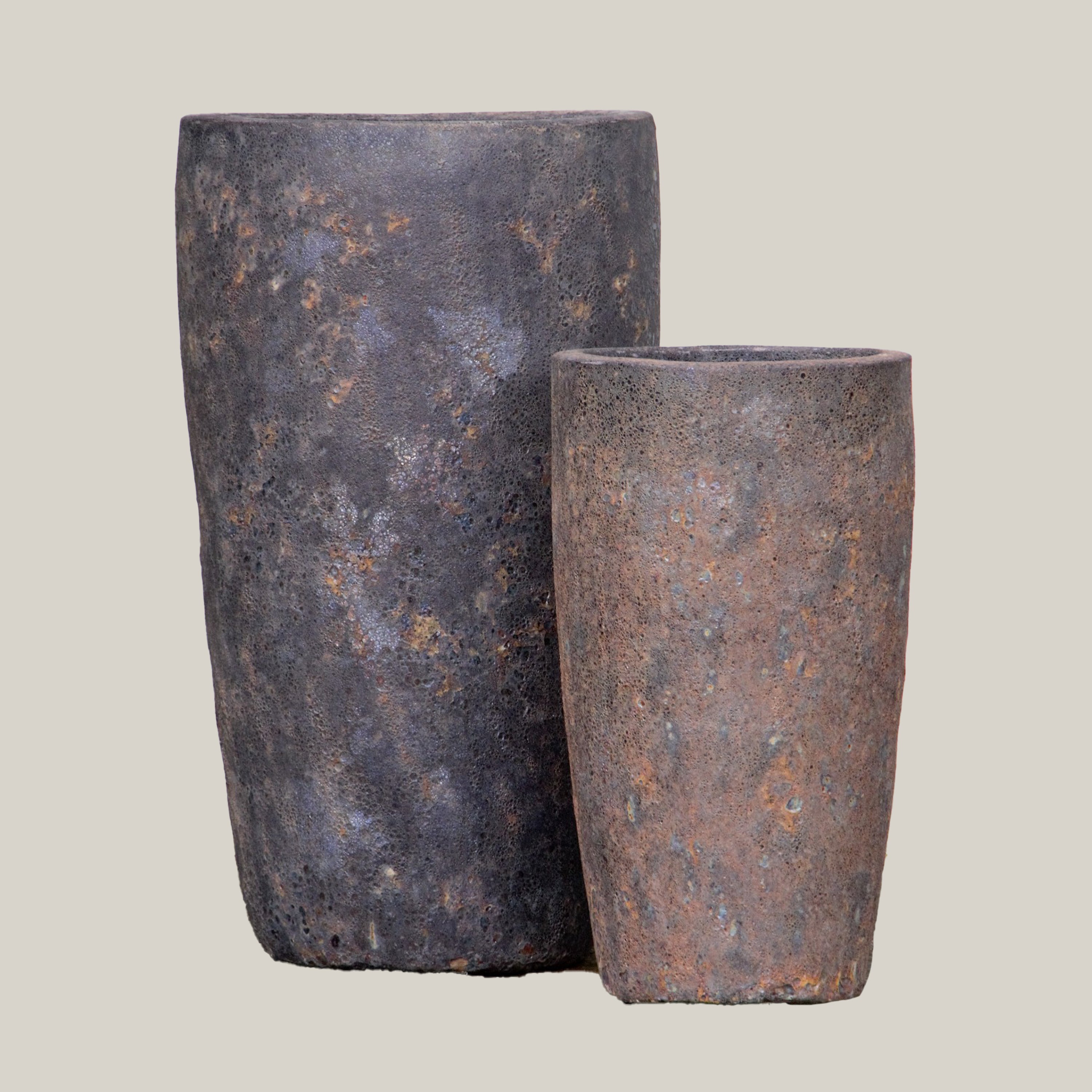 Rainforest Sand Slim Round Ceramic Planter