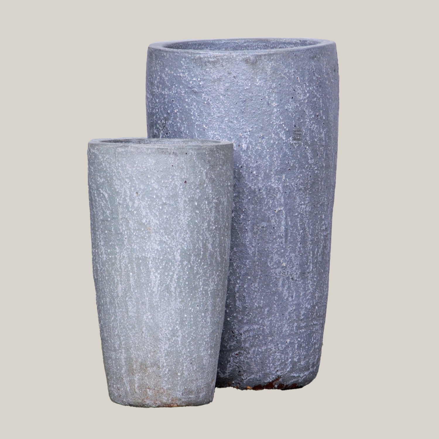 Sandstone Slim Round Ceramic Planter