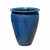Marble Green tall round tapered ceramic planter, slightly angled view featuring a slender tapered profile and handcrafted glazed finish