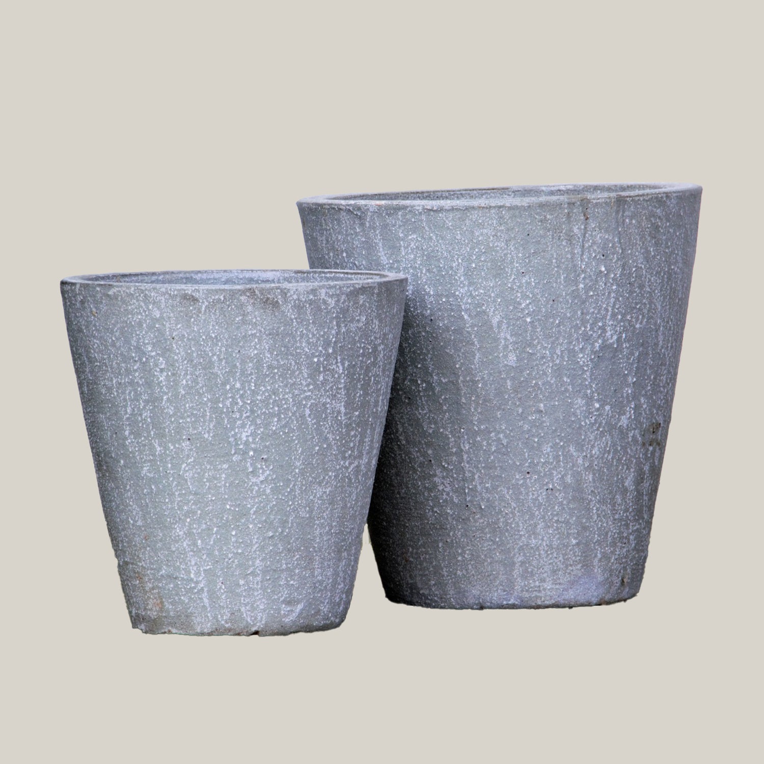 large silver planter pots Sandstone Large Ceramic Cone Planter