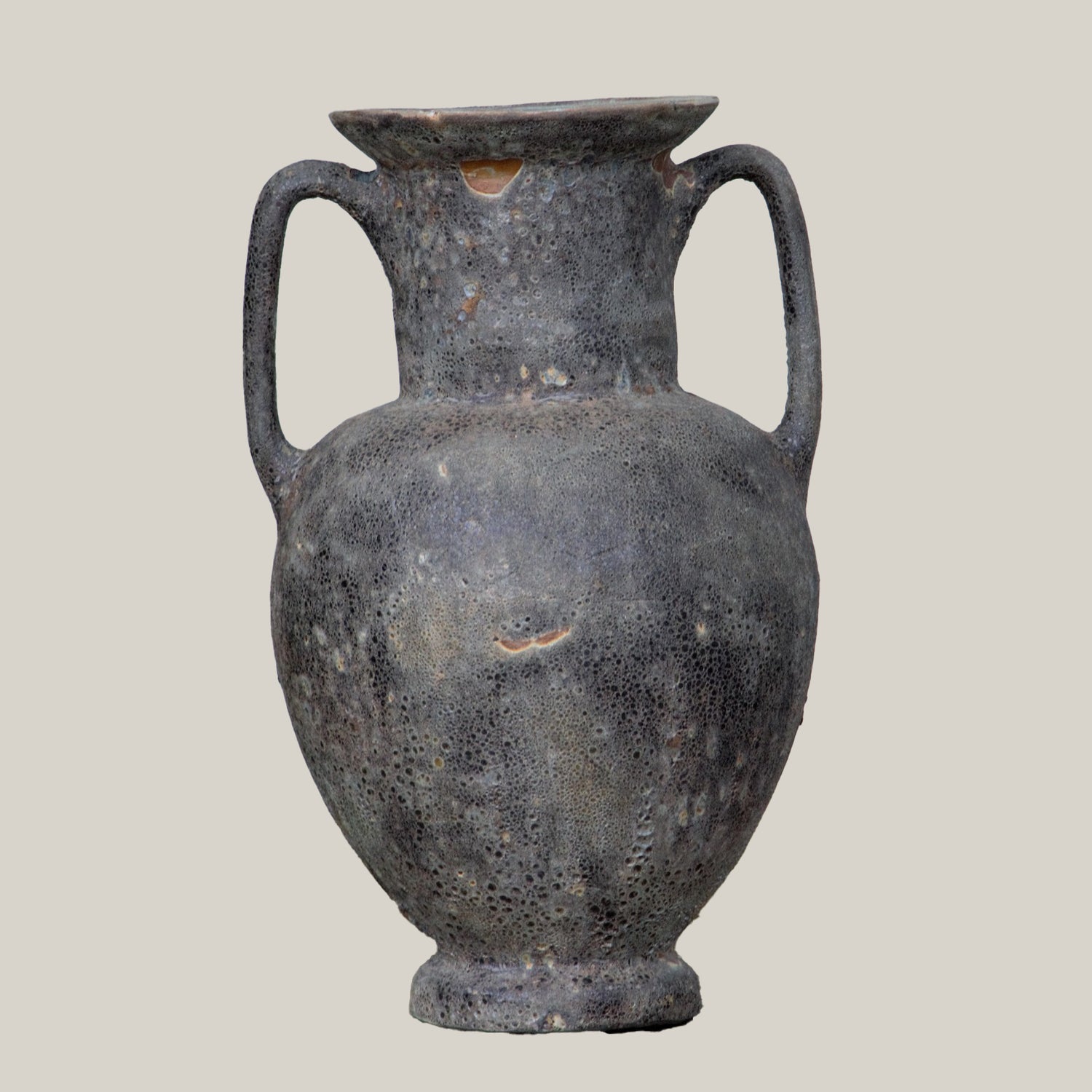 Rainforest Sand Elegant Double-Handled Ceramic Vase