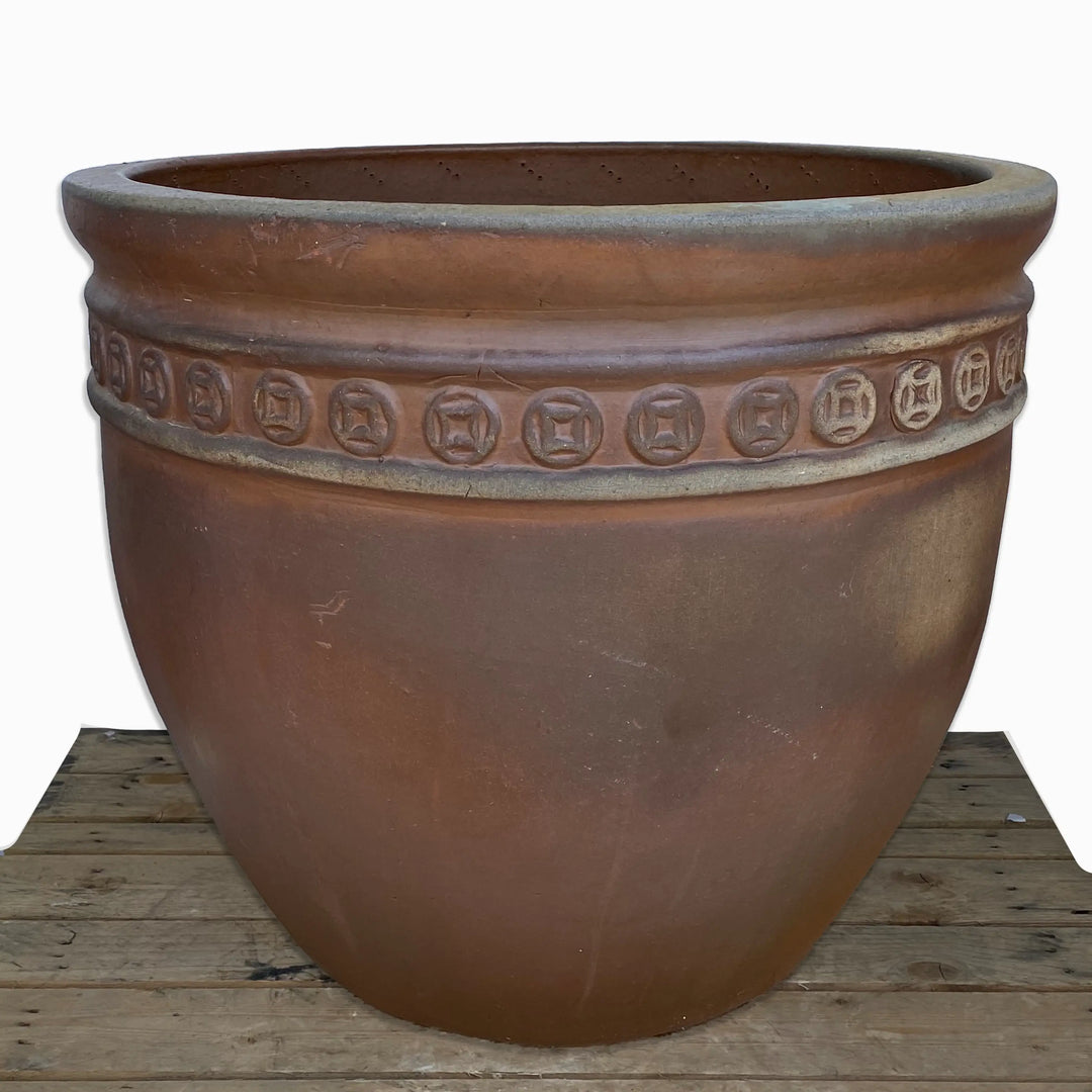 Ceramic Coin Pot Rustic | Ten Thousand Pots