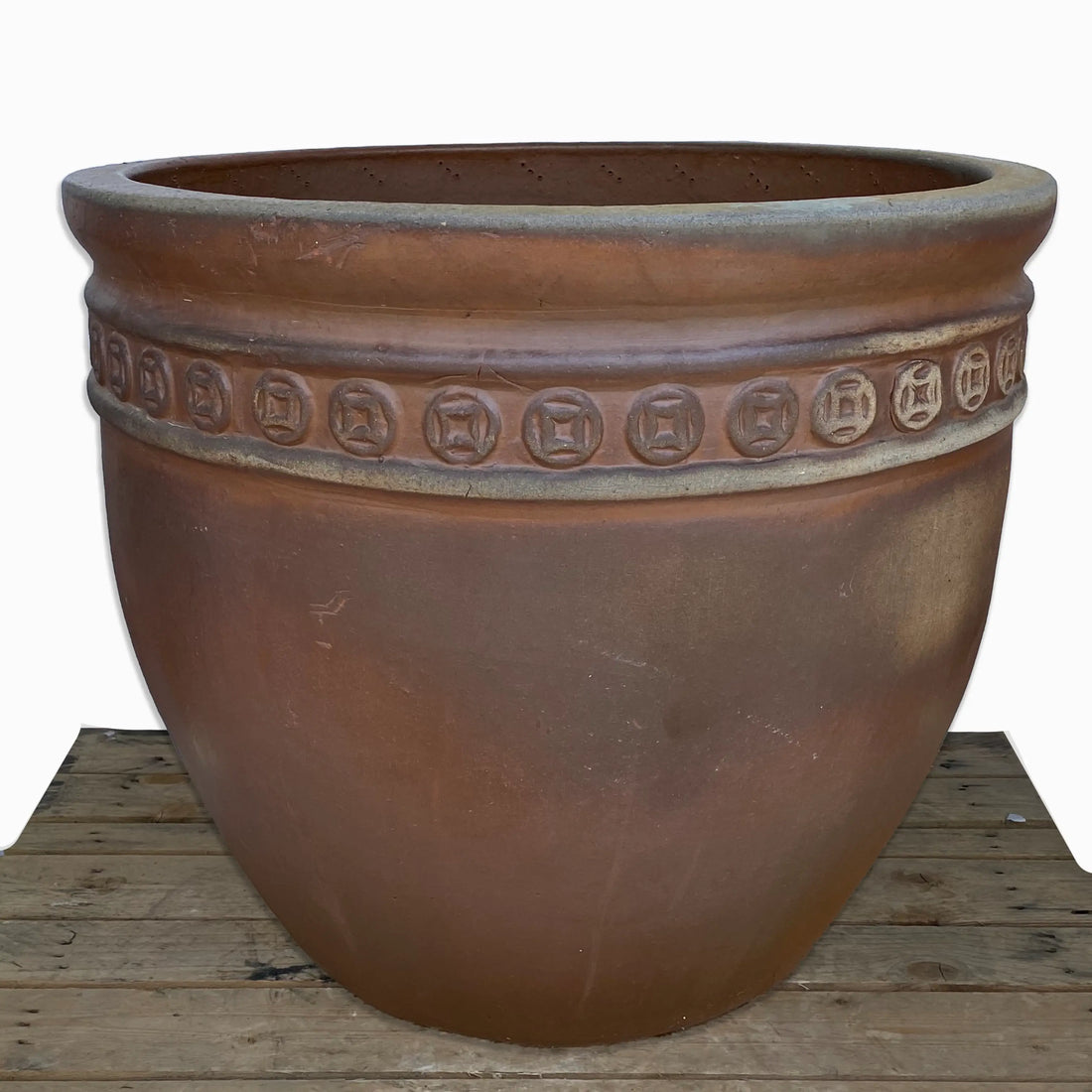 Ceramic Coin Pot Rustic | Ten Thousand Pots