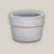 9086C16 - White Lined Rim Round Ceramic Planter