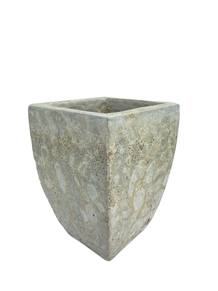 Seafoam White  Ceramic Milan Square Pot | Ten Thousand Pots