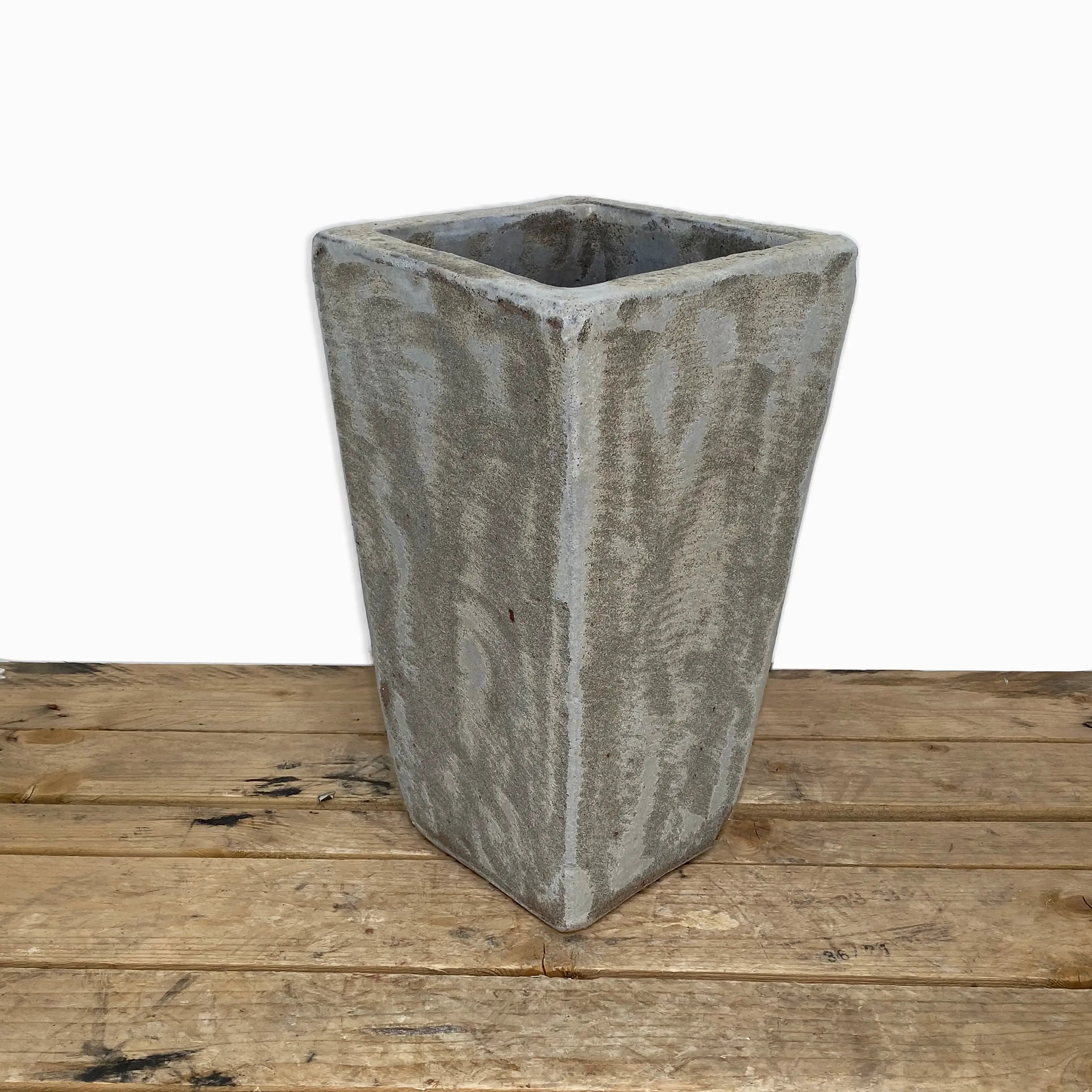 Square Ceramic Wedge Planter Seafoam | Ten Thousand Pots