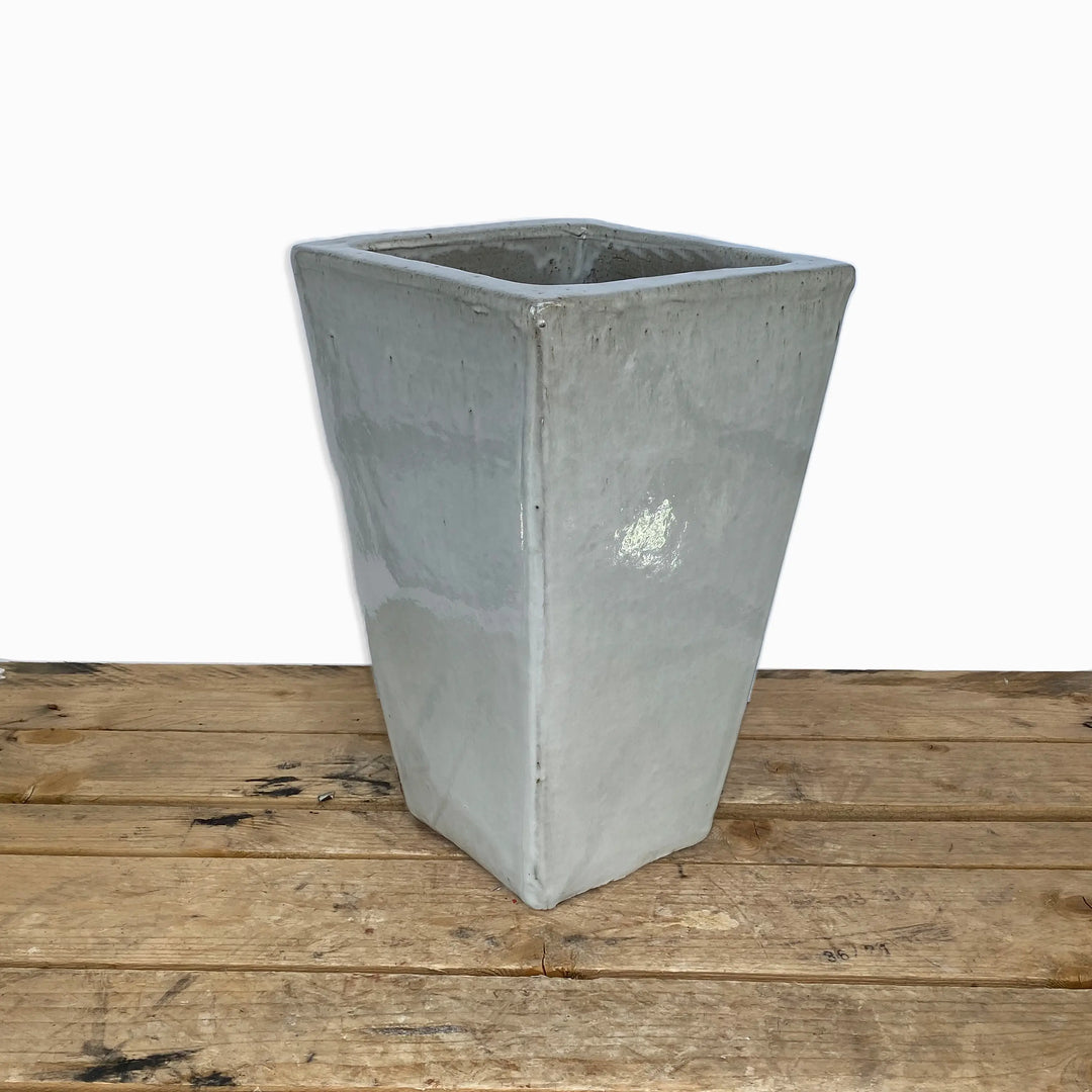 Square Ceramic Wedge Planter - Short | Ten Thousand Pots