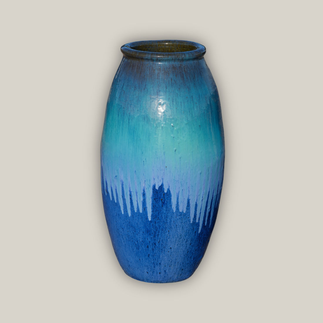 9894P37FS - Aqua/Blue Ceramic Toggle Pot with Lip FREE SHIPPING