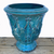 9926C47 - Antique Aqua Lucca Ceramic Urn Planter