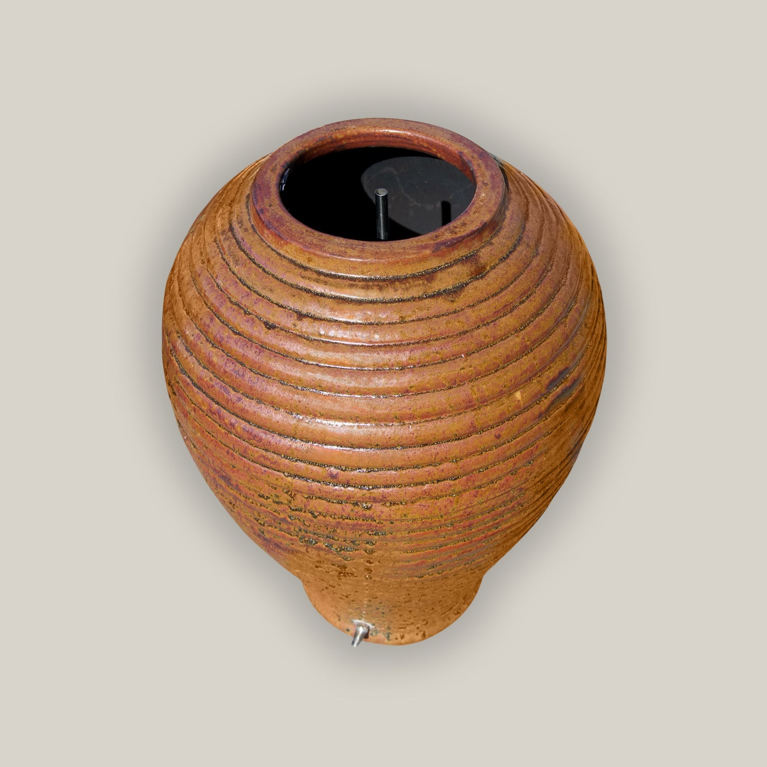 1-3102BOC - Copper Adobe Jar Fountain
