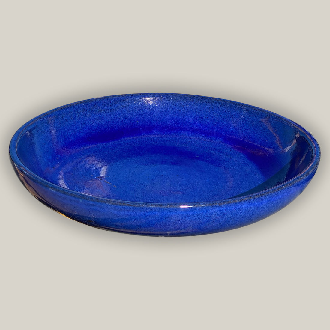 3106L17TF - Ceramic Bird Bath Bowl - Falling Blue