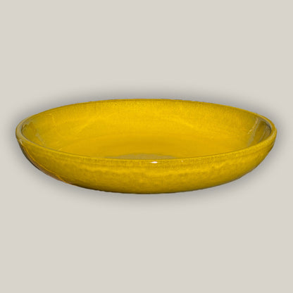 3106L38TFFS - Ceramic Bird Bath Bowl- Atomic Yellow  - FREE SHIPPING