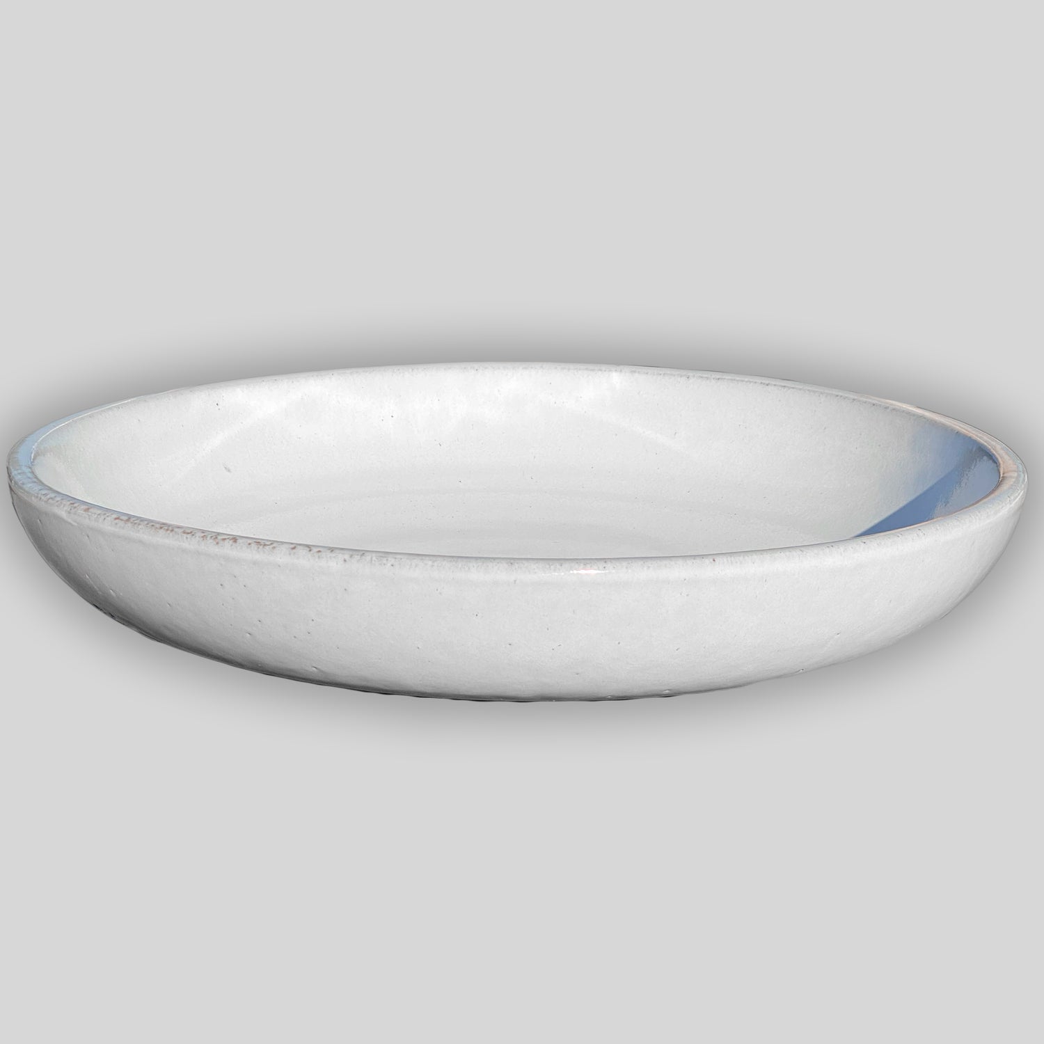 3106L4TFFS -Ceramic Bird Bath Bowl - White - FREE SHIPPING