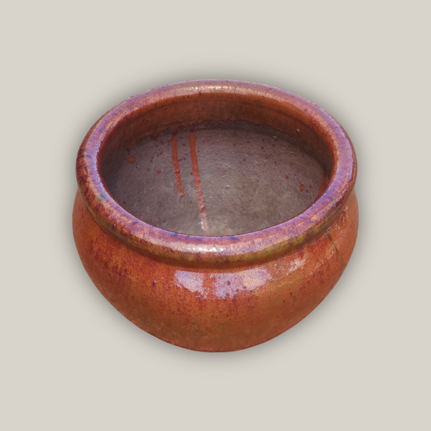 3211COFS - Copper Red Sanskrit Planter - FREE SHIPPING