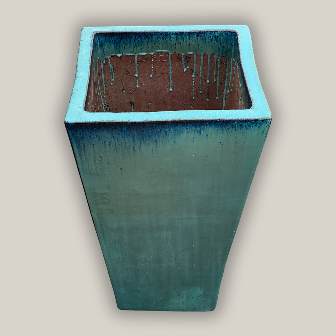 6016H1 - Turquoise Wedge Planter