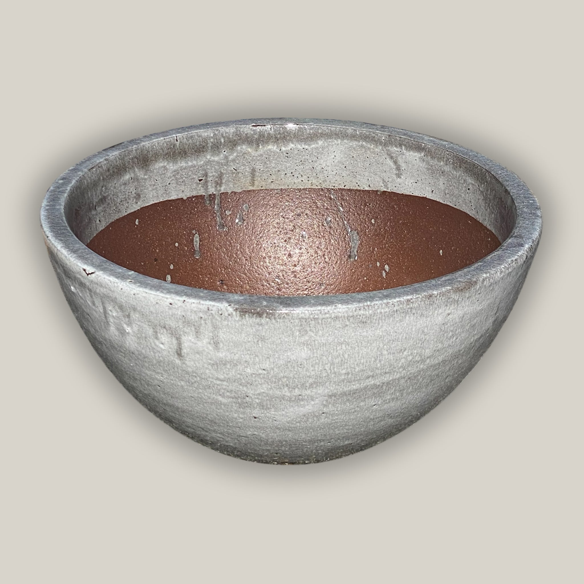 6032H26 - Buffalo Gray Wide Succulent Bowl