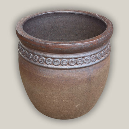 6079H27 - Textured Unglazed Coin Pot