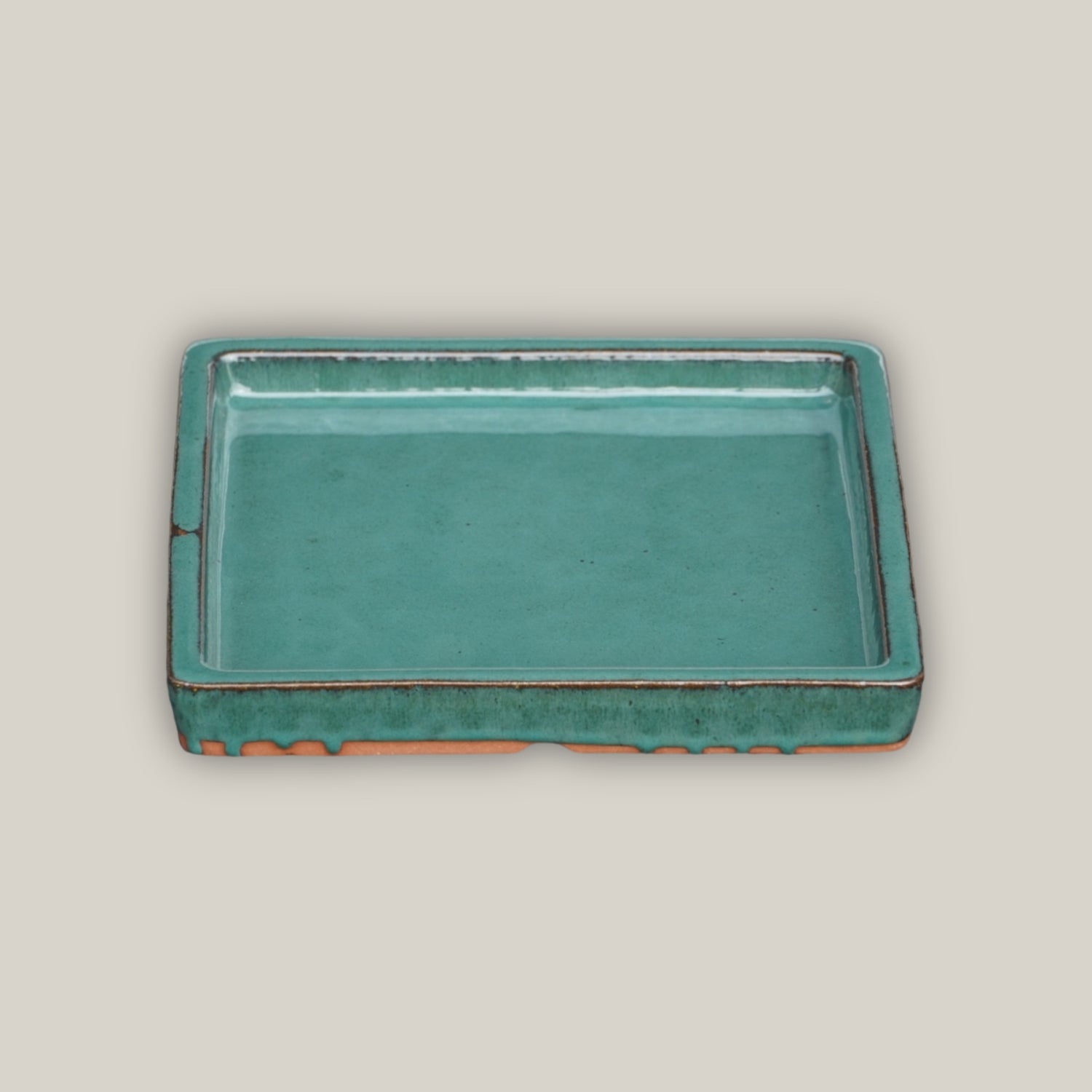 3127L5 - Square | Jade - Ceramic Clay Pot Saucers (8&quot;-15&quot;)