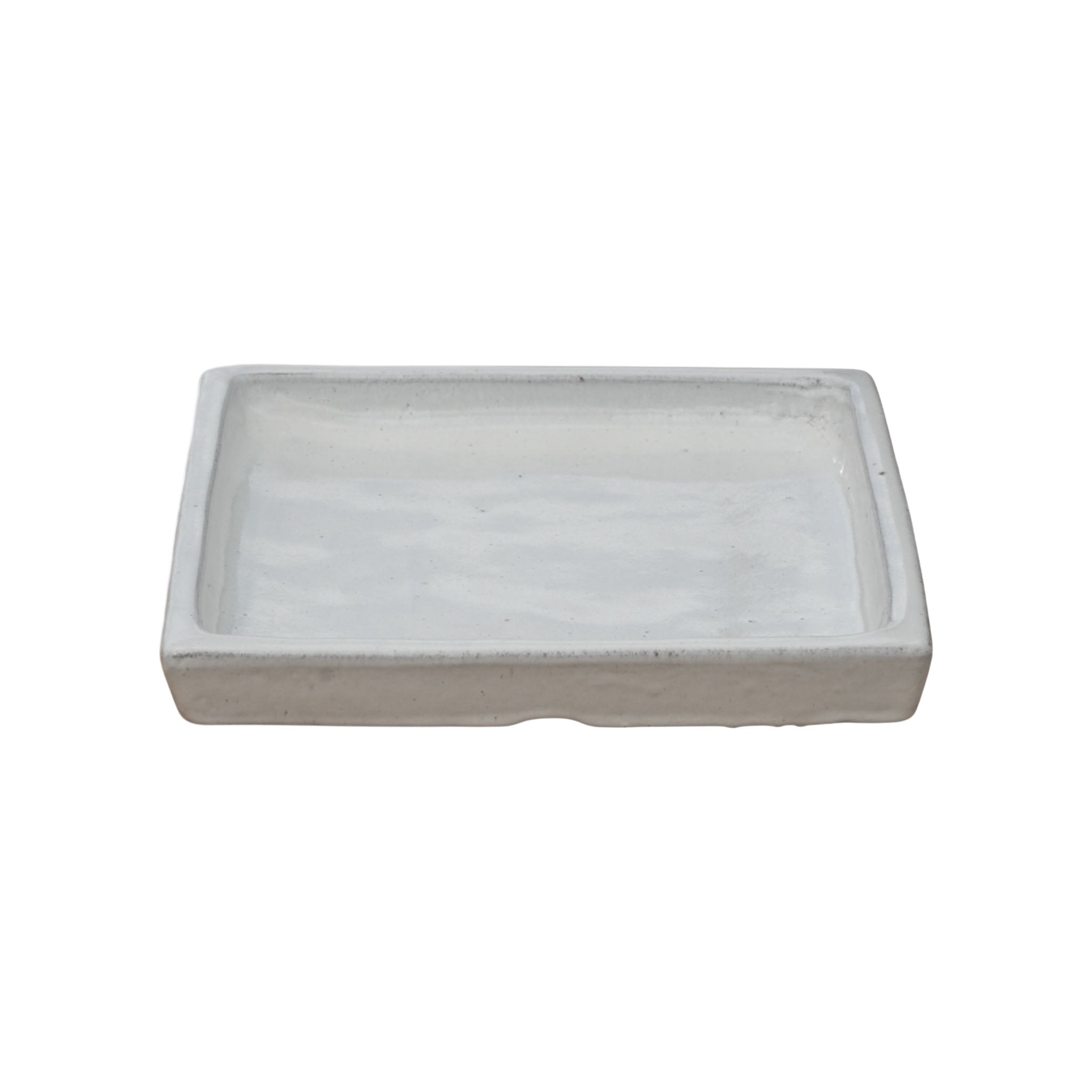 White Saucer for Square Pots | Sizes 8