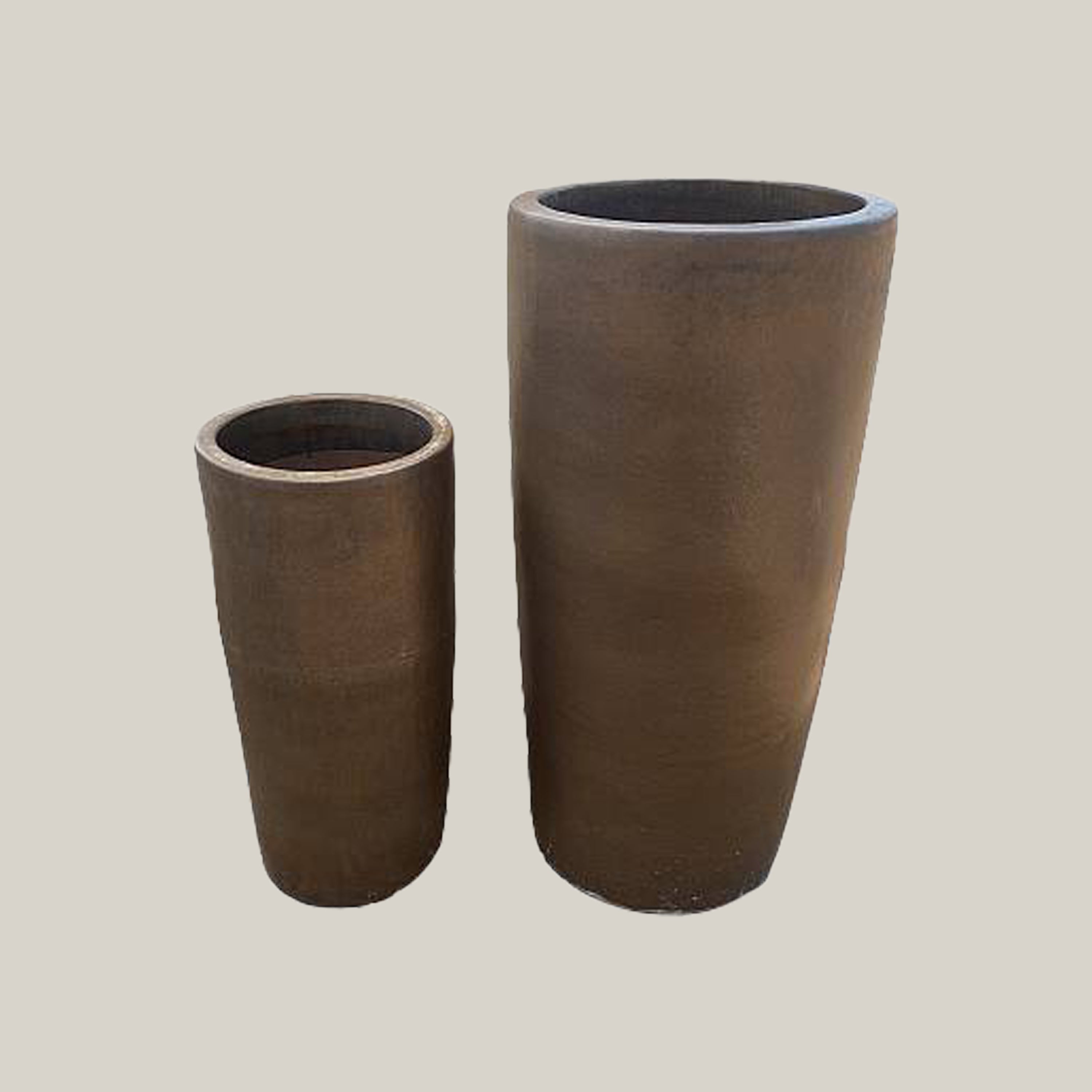 6119H75FS - Honey Yellow Tall Cylinder Planter  - FREE SHIPPING