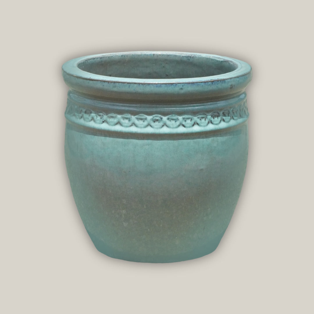 Turquoise Coin Pot - Lion