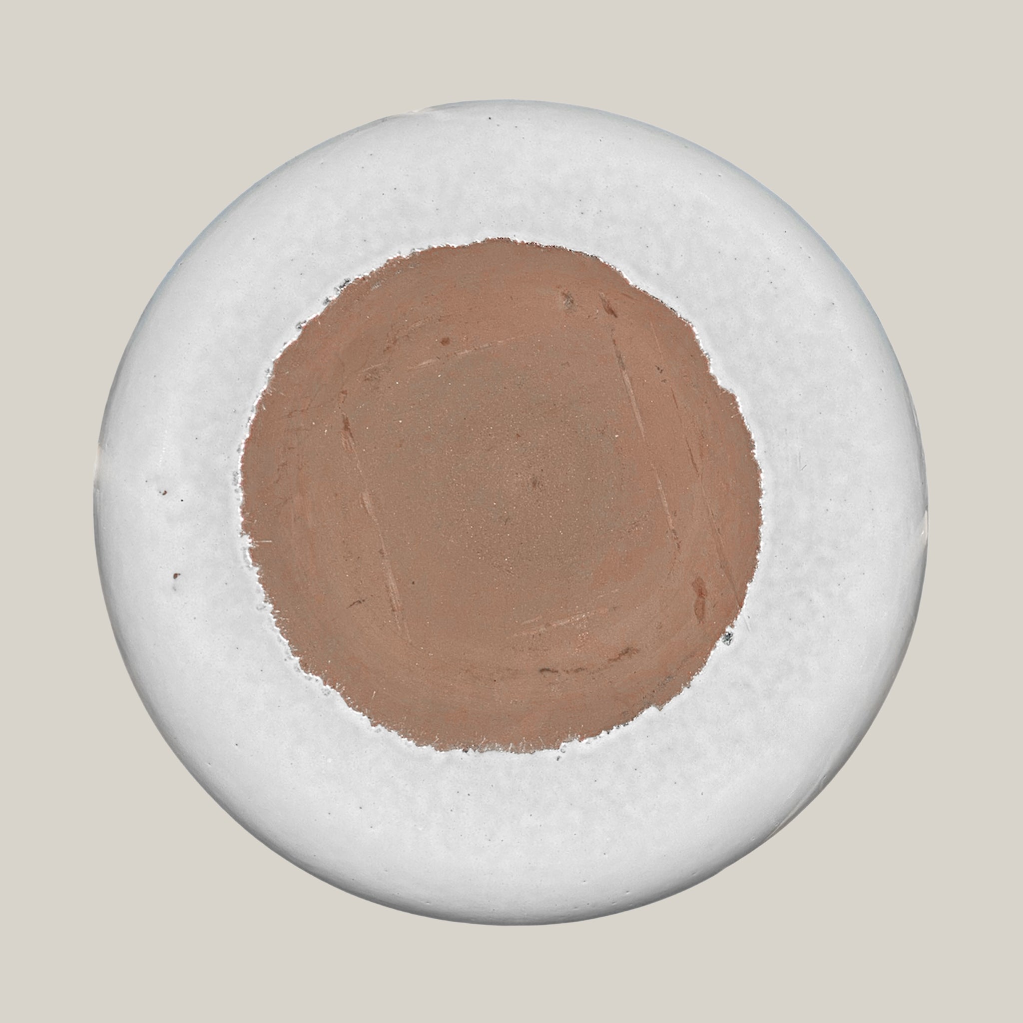 3106L4TF -Ceramic Bird Bath Bowl - White