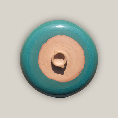 3106L5FS - Ceramic Bird Bath - Jade Top and Black Stand