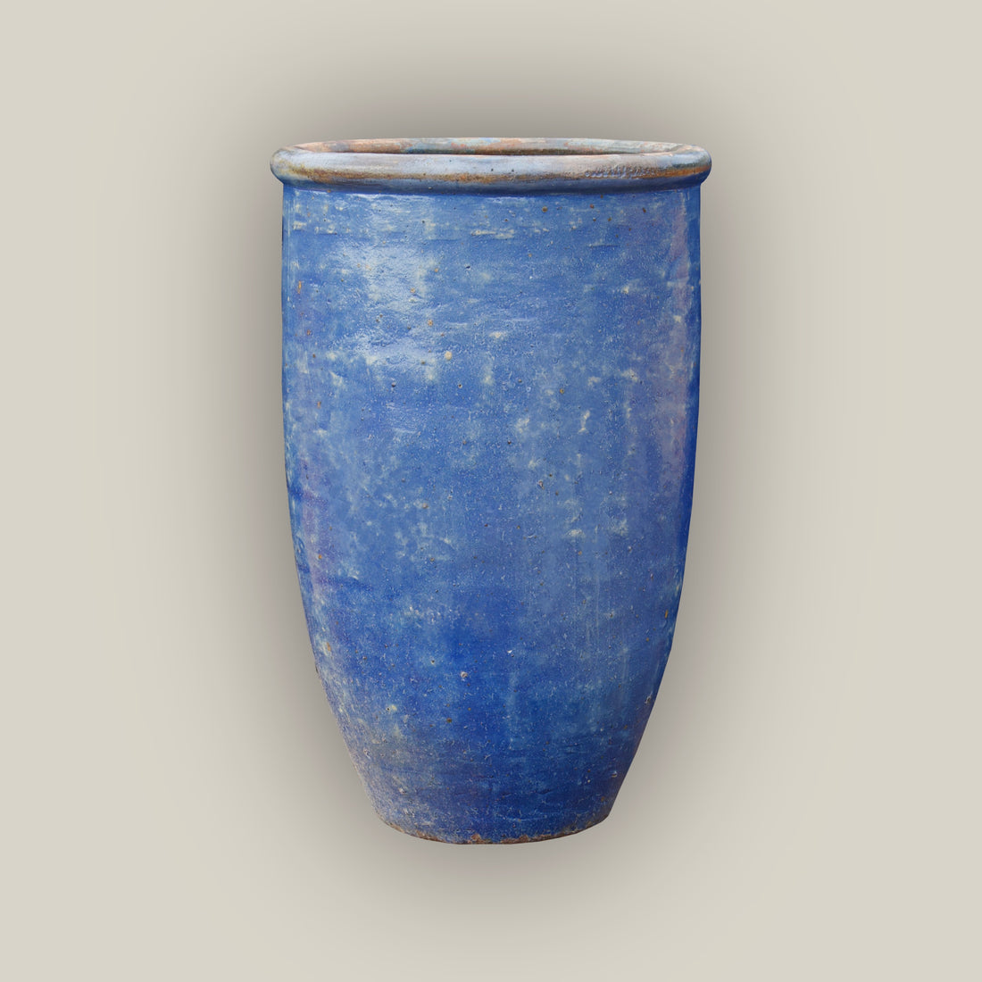 601R19 - Midnight Blue Rustic Giant Tapered Tall Cylinder Planter